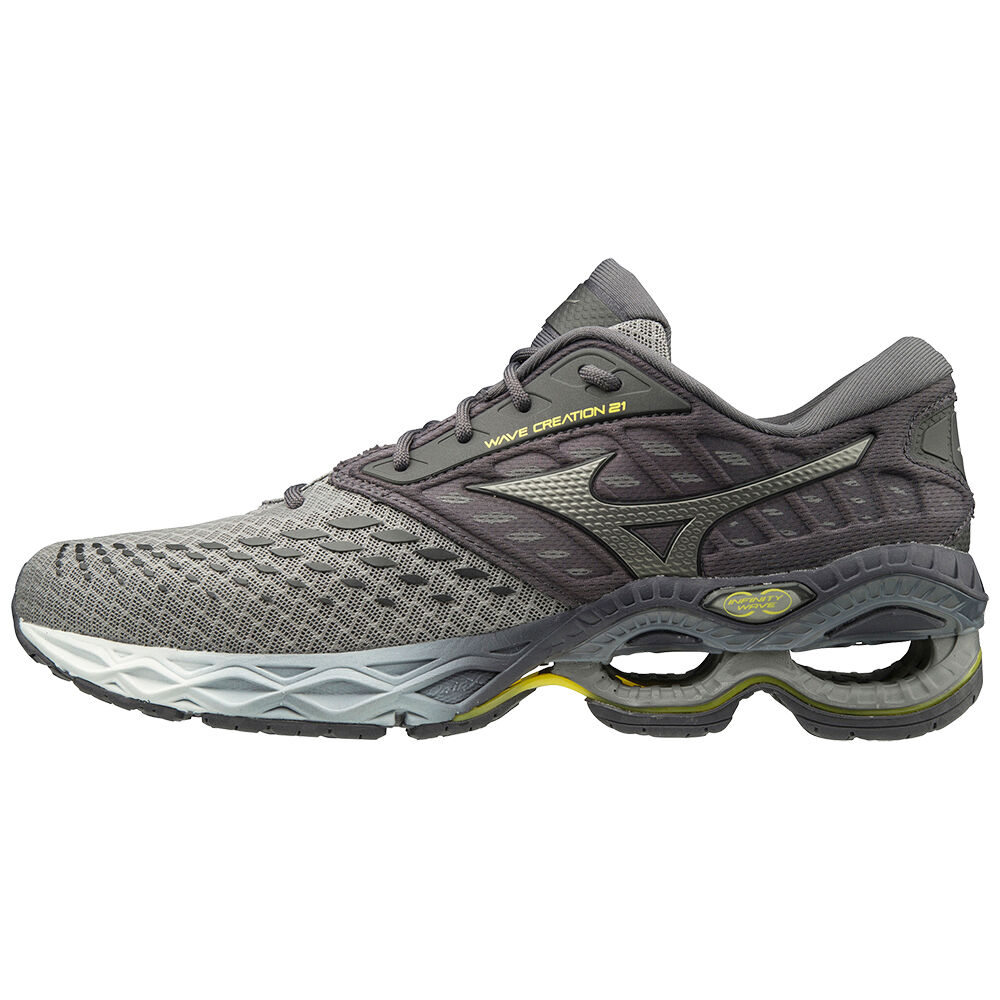 Mizuno Men's Wave Creation 21 Running Shoes Grey/Silver (J1GC200103-JAK)